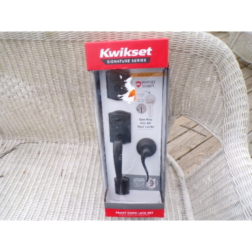 Kwikset Signature Series Front Door Lock Set Venetian Bronze‎ SmartKey Security